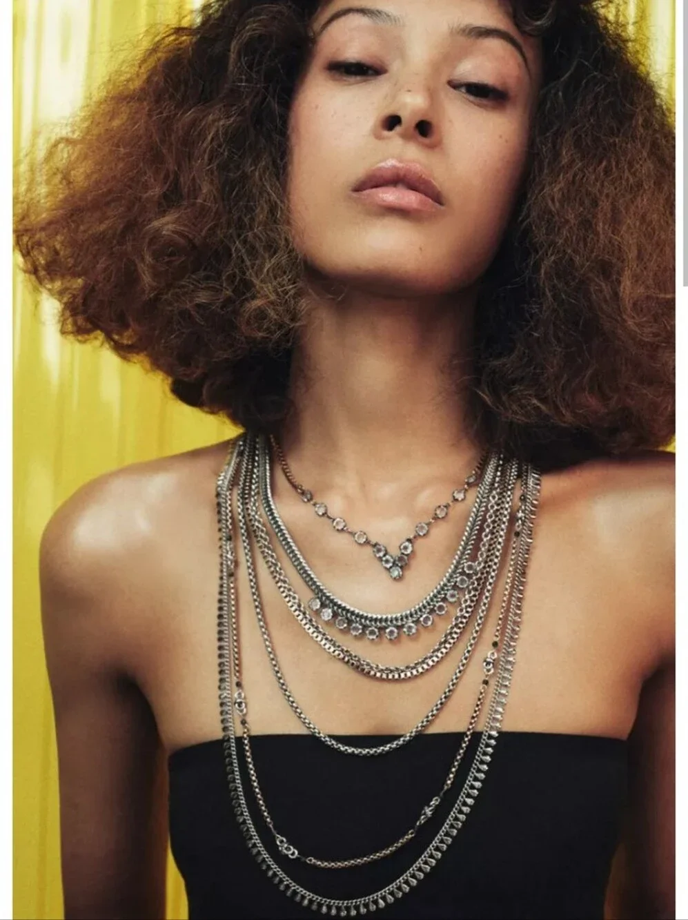 Zara Multi-Layer Mixed Metal Necklace - Silver & Gold